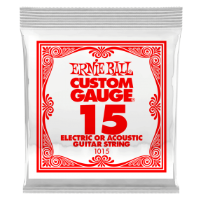 Ernie Ball 1015 Struna pojedyncza do gitary elektrycznej .015 6 szt.