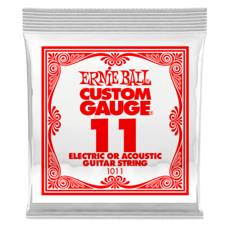 Ernie Ball 1011 Struna pojedyncza do gitary elektrycznej .011 6 szt.