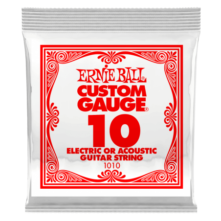 Ernie Ball 1010 Struna pojedyncza do gitary elektrycznej .010 6 szt.
