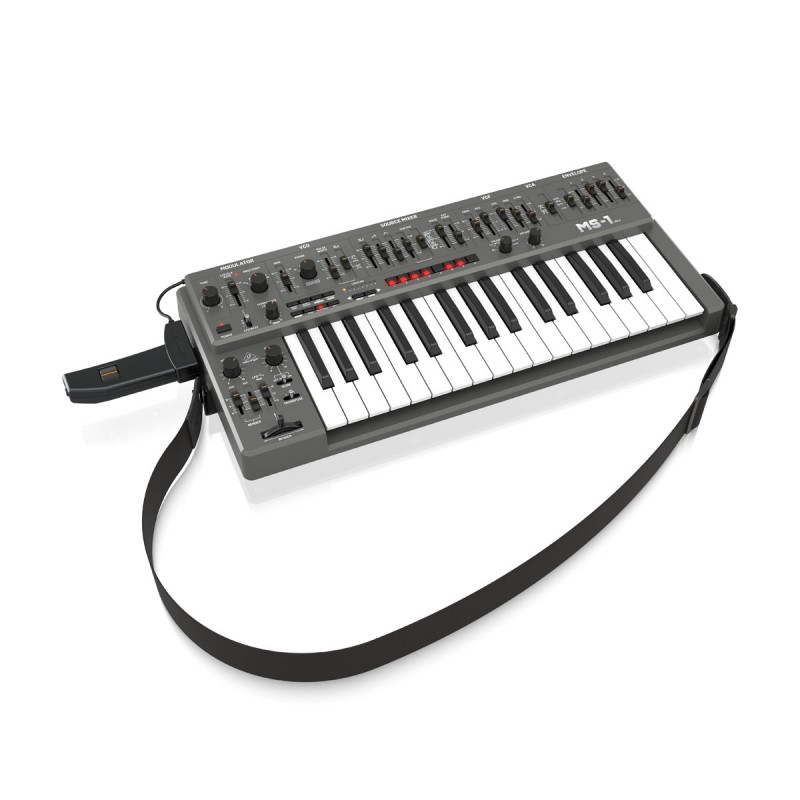 Behringer MS-1 MK II-GY Syntezator analogowy - 3 - Syntezatory - Monofoniczny syntezator z oryginalnym oscylatorem 3340. Wersja Behringer MS-1 MK II-GY Syntezator analogowy - 3 - Syntezatory - Monofoniczny syntezator z oryginalnym oscylatorem 3340. Wersja