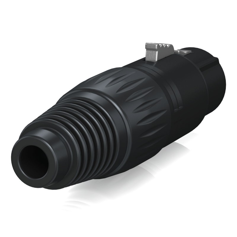 Behringer X3F-BK XLR 3-pin żeński, czarny - 3 - Złącza, wtyki, przejściówki - Behringer X3F-BK– złącze XLR żeńskie w metalowej o
