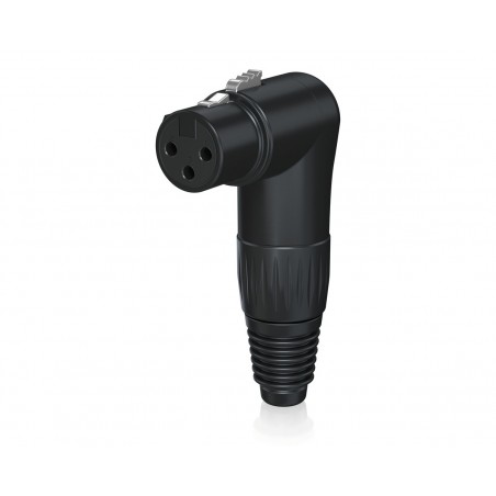 Behringer X3FR-BK XLR kątowy 3-pin żeński, czarny - 1 - Złącza, wtyki, przejściówki - Behringer X3FR-BK – złącze XLR żeńskie kąt