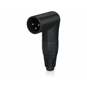 Behringer X3MR-BK XLR kątowy 3-pin męski, czarny - 1 - Złącza, wtyki, przejściówki - Behringer X3MR-BK – złącze XLR męskie kątow