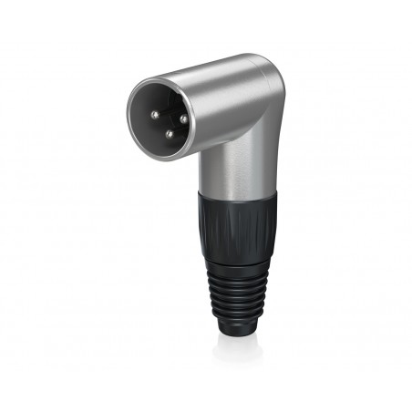 Behringer X3MR-SR XLR kątowy 3-pin męski, srebrny - 1 - Złącza, wtyki, przejściówki - Behringer X3MR-SR – złącze XLR męskie kąto