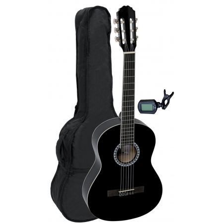 GEWA Basic Classic 3/4 BLK SET - zestaw gitarowy - 1 - Zestawy gitarowe - Gitara klasyczna Basic Set 3/4 kolor - czarny. Zawiera