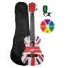 Ukulele koncertowe Jeremi C3-EN UK + pokrowiec + pasek + kostki Ukulele koncertowe Jeremi C3-EN UK + pokrowiec + pasek + kostki