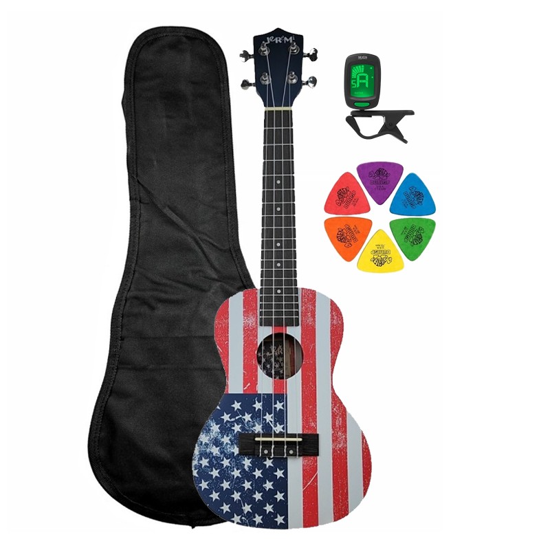 Ukulele koncertowe Jeremi C3-AM USA + pokrowiec + pasek + kostki Ukulele koncertowe Jeremi C3-AM USA + pokrowiec + pasek + kostki