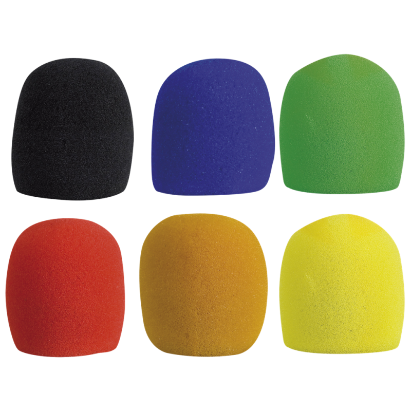 Showgear DWS-56 Mic. Wind Screen Set - gąbki mikrofonowe kolor 6 szt. - 1 - Gąbki mikrofonowe - Showgear DWS-56 - Mic. Wind Scre Showgear DWS-56 Mic. Wind Screen Set - gąbki mikrofonowe kolor 6 szt. - 1 - Gąbki mikrofonowe - Showgear DWS-56 - Mic. Wind Scre