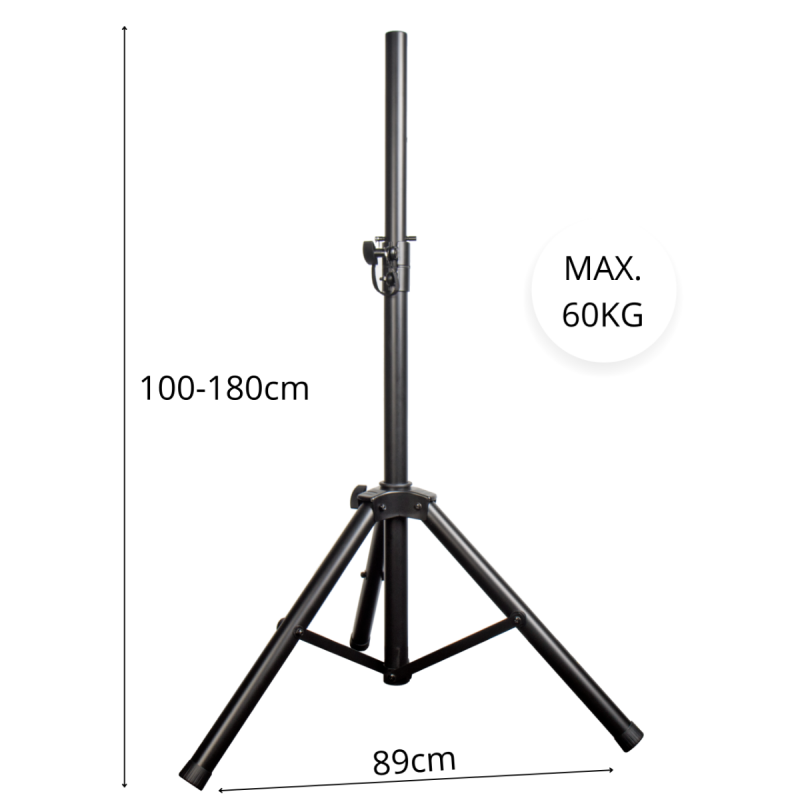 Suprimo SOLID 1 stojak tripod statyw kolumnowy stalowy czarny pin zabezpieczający do 60 kg - 2 - Statywy kolumnowe - Statyw kolu Suprimo SOLID 1 stojak tripod statyw kolumnowy stalowy czarny pin zabezpieczający do 60 kg - 2 - Statywy kolumnowe - Statyw kolu