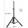 Suprimo SOLID 1 stojak tripod statyw kolumnowy stalowy czarny pin zabezpieczający do 60 kg - 2 - Statywy kolumnowe - Statyw kolu Suprimo SOLID 1 stojak tripod statyw kolumnowy stalowy czarny pin zabezpieczający do 60 kg - 2 - Statywy kolumnowe - Statyw kolu