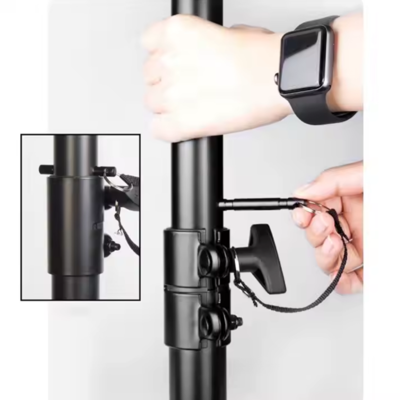Suprimo SOLID 1 stojak tripod statyw kolumnowy stalowy czarny pin zabezpieczający do 60 kg - 8 - Statywy kolumnowe - Statyw kolu Suprimo SOLID 1 stojak tripod statyw kolumnowy stalowy czarny pin zabezpieczający do 60 kg - 8 - Statywy kolumnowe - Statyw kolu