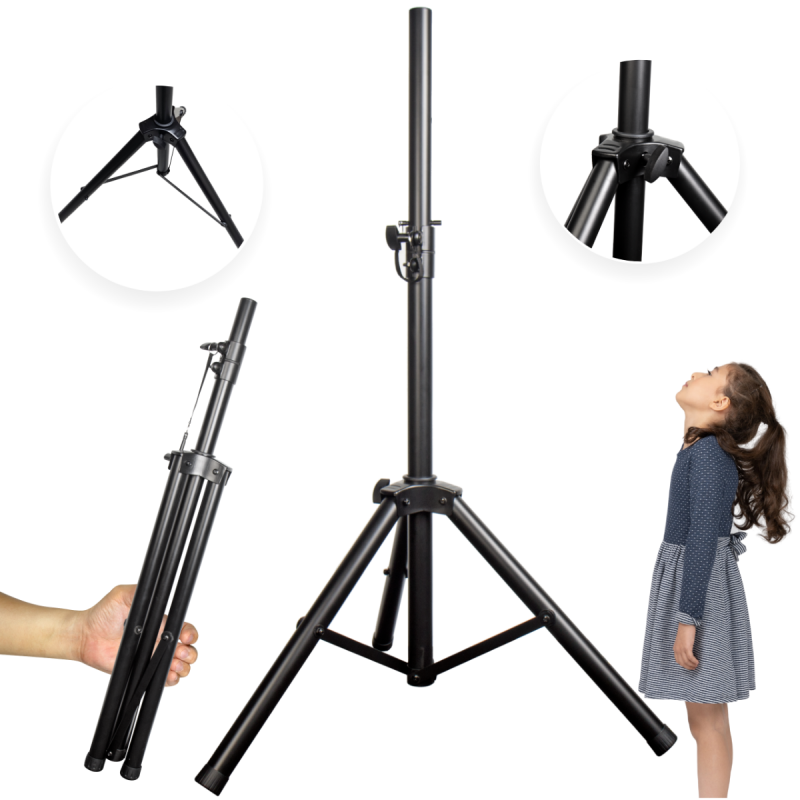 Suprimo SOLID 1 stojak tripod statyw kolumnowy stalowy czarny pin zabezpieczający do 60 kg - 9 - Statywy kolumnowe - Statyw kolu Suprimo SOLID 1 stojak tripod statyw kolumnowy stalowy czarny pin zabezpieczający do 60 kg - 9 - Statywy kolumnowe - Statyw kolu