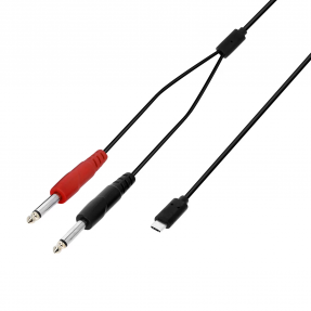 Adam Hall Cables 3 STAR Y PP USB-C 0300 - Kabel audio Y 2x Jack TS M x USB-C - 3 m - 1 - Kable USB - Adam Hall Cables 3 STAR Y P