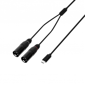 Adam Hall Cables 3 STAR Y MM USB-C 0300 - Kabel audio Y 2x XLR M x USB-C - 3 m - 1 - Kable USB - Adam Hall Cables 3 STAR Y MM US