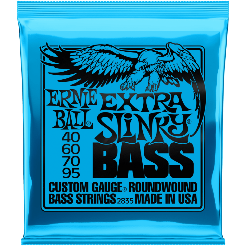 Struny Ernie Ball 2835 do gitary basowej w zestawie korbka + tuner + 6 kostek + pojemnik Struny Ernie Ball 2835 do gitary basowej w zestawie korbka + tuner + 6 kostek + pojemnik
