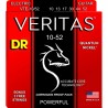 Struny DR VTE 10-52 do gitary elektrycznej w zestawie korbka + tuner + 6 kostek + pojemnik
