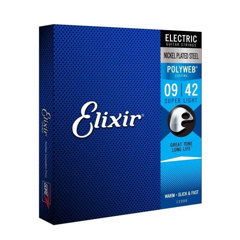 Struny Elixir 12000 do gitary elektrycznej w zestawie korbka + tuner + 6 kostek + pojemnik Struny Elixir 12000 do gitary elektrycznej w zestawie korbka + tuner + 6 kostek + pojemnik