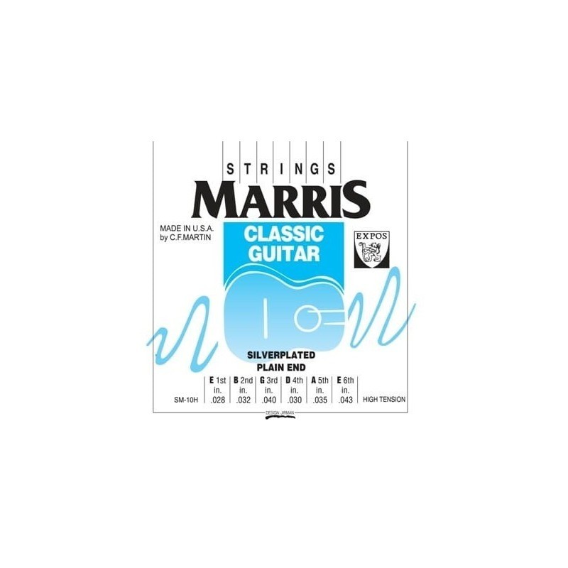 Struny Marris SM-10H do gitary klasycznej w zestawie korbka + tuner + 6 kostek + pojemnik Struny Marris SM-10H do gitary klasycznej w zestawie korbka + tuner + 6 kostek + pojemnik