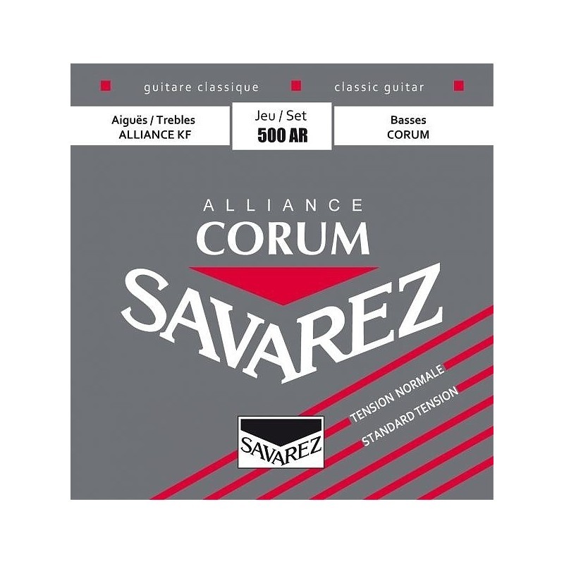 Struny Savarez SA 500 AR do gitary klasycznej w zestawie korbka + tuner + 6 kostek + pojemnik Struny Savarez SA 500 AR do gitary klasycznej w zestawie korbka + tuner + 6 kostek + pojemnik