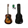 Gitara akustyczna Yamaha F370 TBS + pokrowiec + tuner - zestaw gitarowy Gitara akustyczna Yamaha F370 TBS + pokrowiec + tuner - zestaw gitarowy