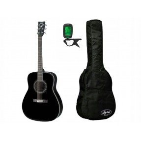 Gitara akustyczna Yamaha F370 BL + pokrowiec + tuner - zestaw gitarowy