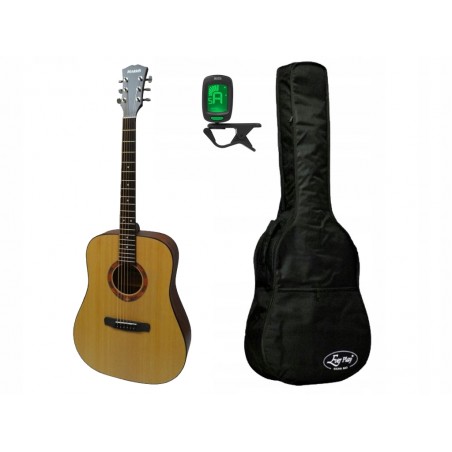 Gitara akustyczna Marris D + pokrowiec + tuner - zestaw gitarowy