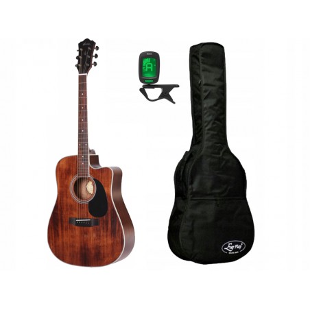Gitara akustyczna Mantic AG-10SC + pokrowiec + tuner - zestaw gitarowy
