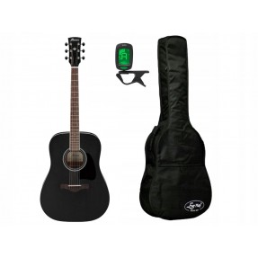 Gitara akustyczna Ibanez AW84-W + pokrowiec + tuner - zestaw gitarowy