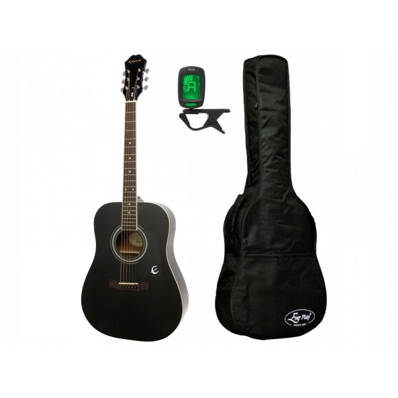 Gitara akustyczna Epiphone DR-100 EB + pokrowiec + tuner - zestaw gitarowy Gitara akustyczna Epiphone DR-100 EB + pokrowiec + tuner - zestaw gitarowy