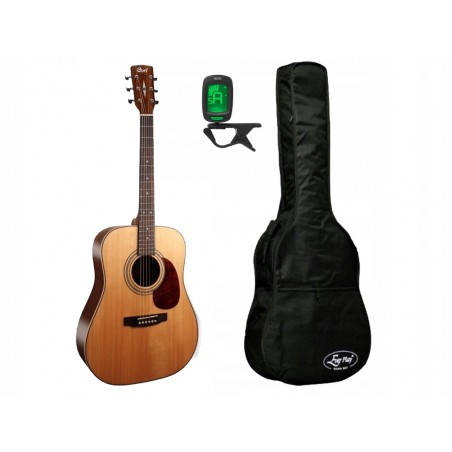 Gitara akustyczna Cort Earth 70 OP + pokrowiec + tuner - zestaw gitarowy