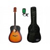 Gitara akustyczna Arrow Bronze SB + pokrowiec + tuner - zestaw gitarowy Gitara akustyczna Arrow Bronze SB + pokrowiec + tuner - zestaw gitarowy