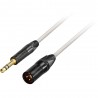 GoodDrut GDB TRSXM 6-1-1 - Kabel audio Jack TRS x XLR-M biały - 6m GoodDrut GDB TRSXM 6-1-1 - Kabel audio Jack TRS x XLR-M biały - 6m