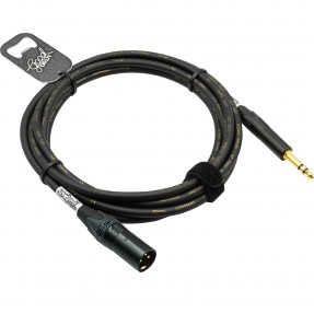GoodDrut GDBK TRSXM 3 - Kabel audio Jack TRS x XLR-M czarny - 3m