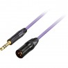 GoodDrut GDB TRSXM 6-1 - Kabel audio Jack TRS x XLR-M fioletowy - 6m GoodDrut GDB TRSXM 6-1 - Kabel audio Jack TRS x XLR-M fioletowy - 6m