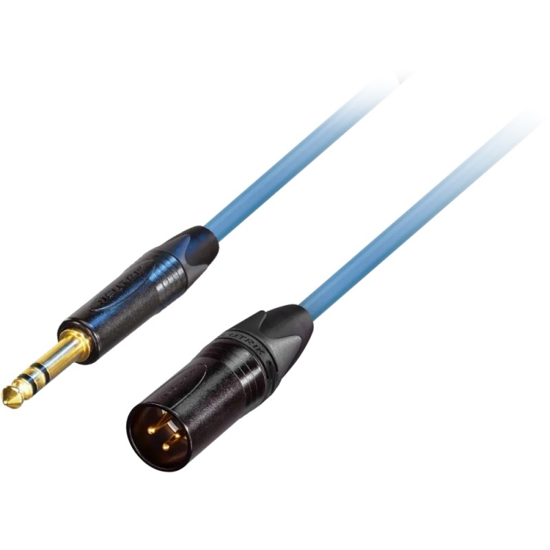 GoodDrut GDM TRSXM 3 - Kabel audio Jack TRS x XLR-M miętowy - 3m