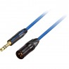 GoodDrut GDB TRSXM 6 - Kabel audio Jack TRS x XLR-M niebieski - 6m GoodDrut GDB TRSXM 6 - Kabel audio Jack TRS x XLR-M niebieski - 6m