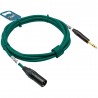 GoodDrut GDG TRSXM 6 - Kabel audio Jack TRS x XLR-M zielony - 6m