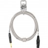 GoodDrut GDB TSXF 1-2-1 - Kabel audio Jack x XLR-F biały - 1m