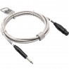 GoodDrut GDB TSXF 3-2-1 - Kabel audio Jack x XLR-F biały - 3m
