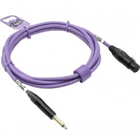 GoodDrut GDB TSXF 1-2 - Kabel audio Jack x XLR-F fioletowy - 1m