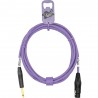 GoodDrut GDB TSXF 1-2 - Kabel audio Jack x XLR-F fioletowy - 1m GoodDrut GDB TSXF 1-2 - Kabel audio Jack x XLR-F fioletowy - 1m