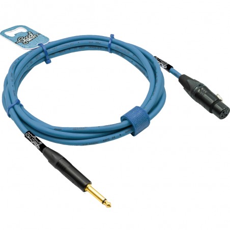 GoodDrut GDM TSXF 3 - Kabel audio Jack x XLR-F miętowy - 3m
