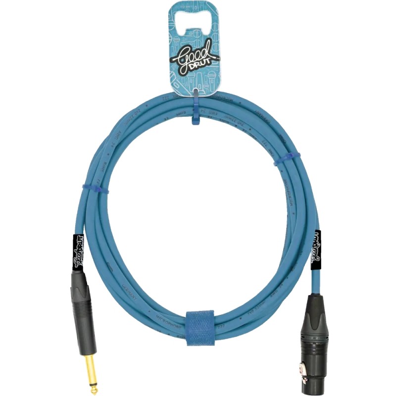 GoodDrut GDM TSXF 3 - Kabel audio Jack x XLR-F miętowy - 3m