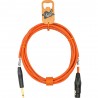 GoodDrut GDO TSXF 20 - Kabel audio Jack x XLR-F pomarańczowy - 20m GoodDrut GDO TSXF 20 - Kabel audio Jack x XLR-F pomarańczowy - 20m