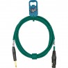 GoodDrut GDG TSXF 3 - Kabel audio Jack x XLR-F zielony - 3m