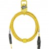 GoodDrut GDY TSXF 1 - Kabel audio Jack x XLR-F żółty - 1m