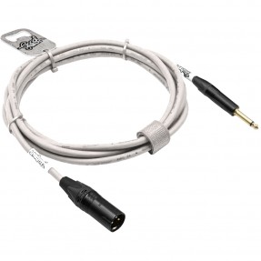 GoodDrut GDB TSXM 20-1-1 - Kabel audio Jack x XLR-M biały - 20m