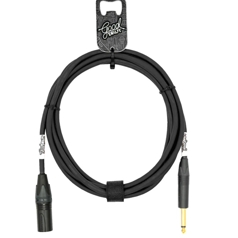 GoodDrut GDBK TSXM 5 - Kabel audio Jack x XLR-M czarny - 5m