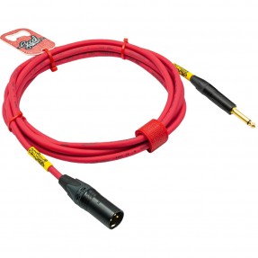 GoodDrut GDR TSXM 2 - Kabel audio Jack x XLR-M malinowy - 2m