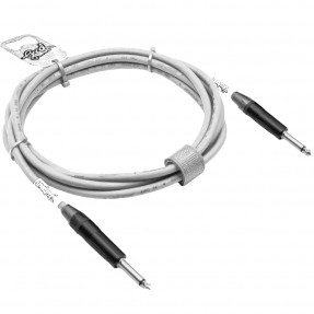 GoodDrut GDO TSTS 1-1-1 - Kabel instrumentalny Jack x Jack biały - 1m